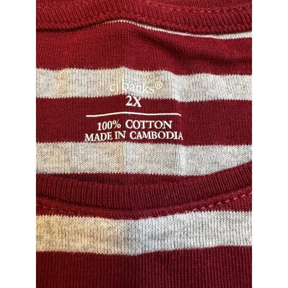 Christopher & Banks Women striped long sleeve size 2X NWT - Picture 4 of 4
